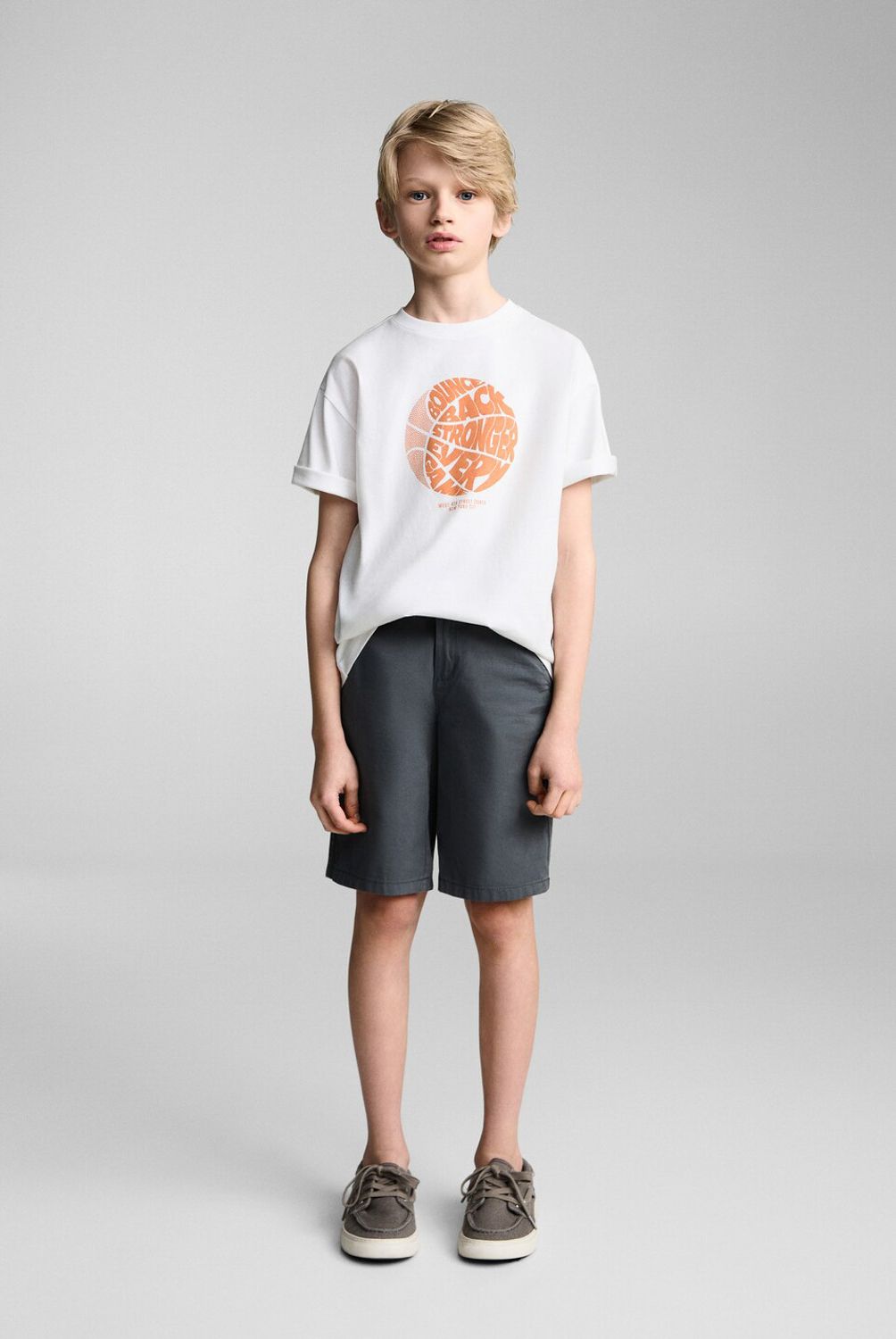 MANGO KIDS - Polera Algodón Estampado Niño Algodón Mango Kids