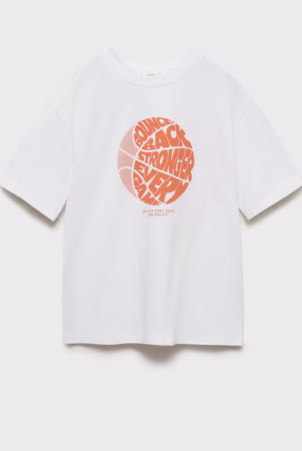 MANGO KIDS - Polera Algodón Estampado Niño Algodón Mango Kids