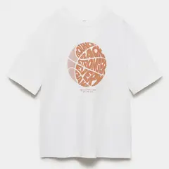 MANGO KIDS - Polera Algodón Estampado Niño Algodón