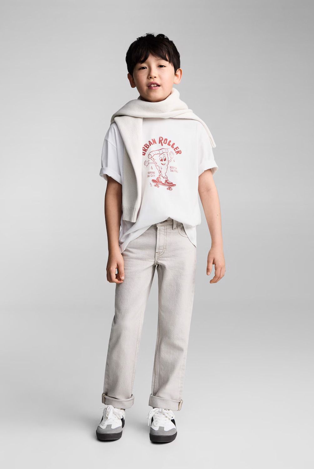 MANGO KIDS - Polera Algodón Estampada Niño Algodón Mango Kids