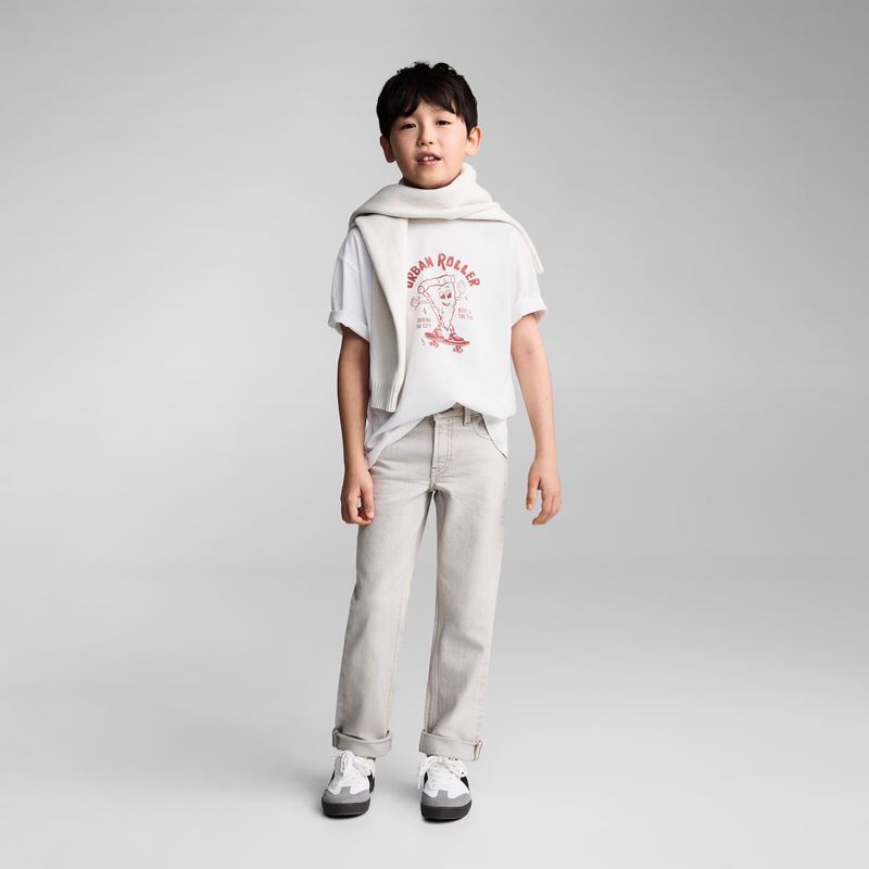 MANGO KIDS - Polera Algodón Estampada Niño Algodón Mango Kids