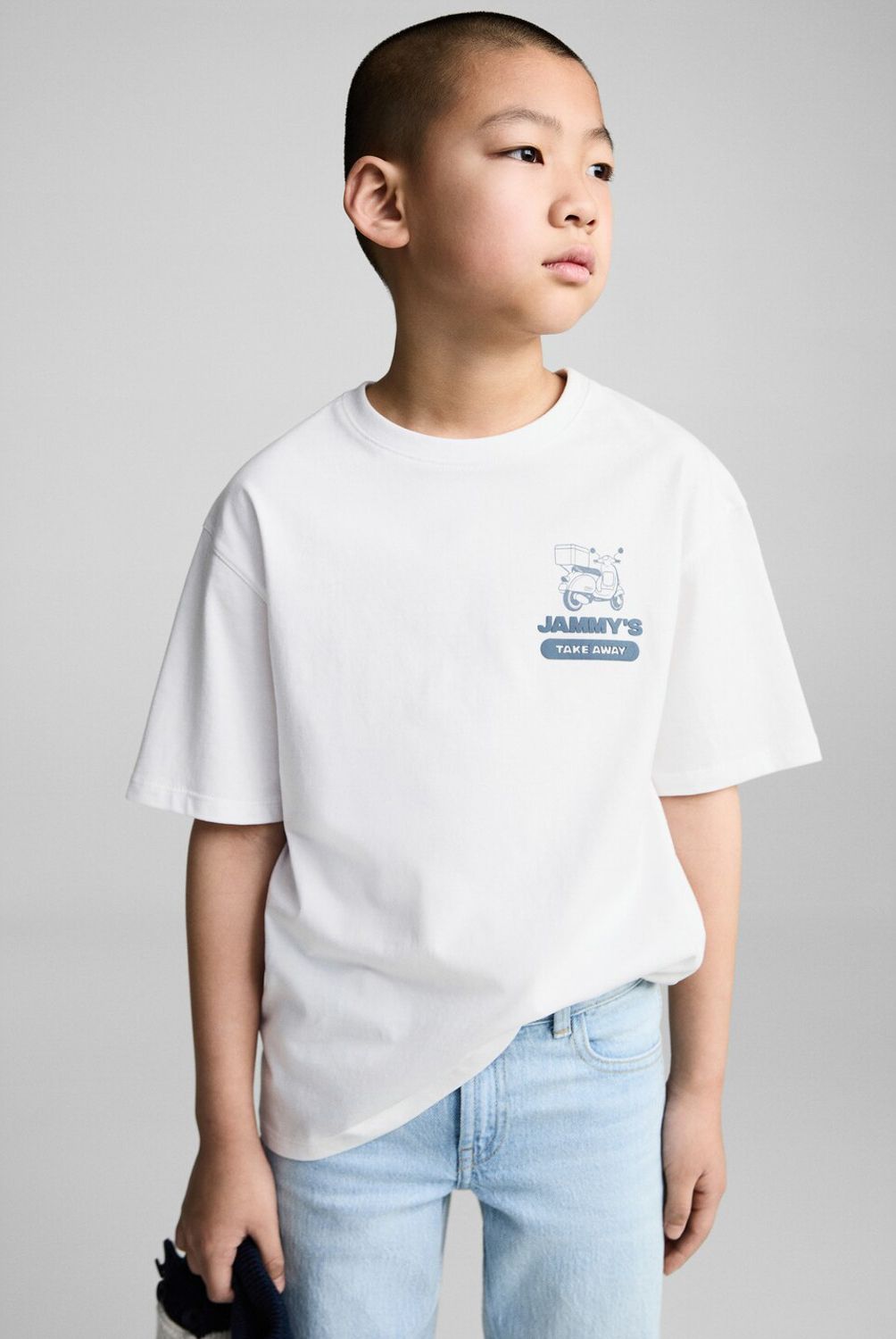 MANGO KIDS - Polera Algodón Manga Corta Niño Algodón Mango Kids