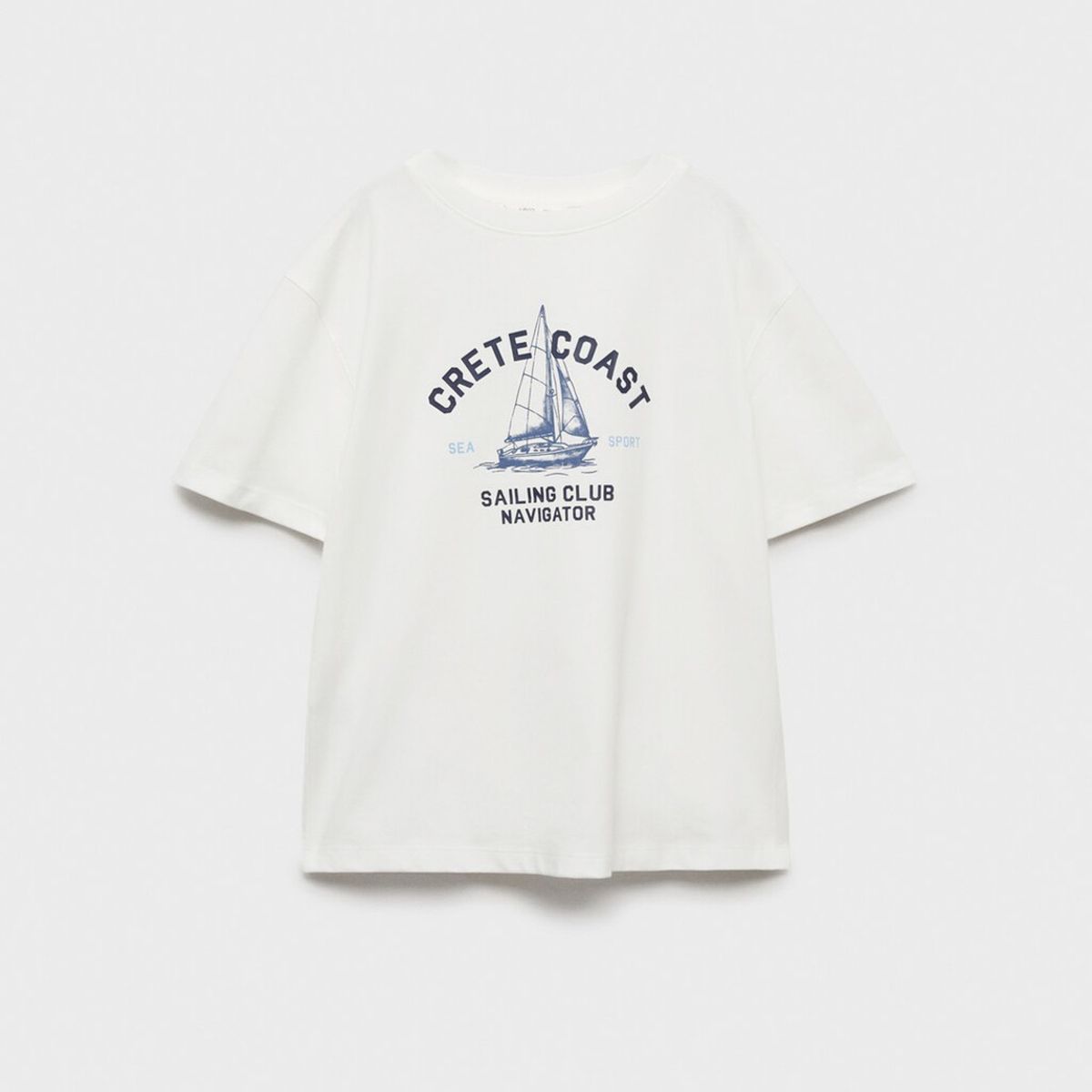 MANGO KIDS - Polera Estampada Algodón Niño Algodón Mango Kids