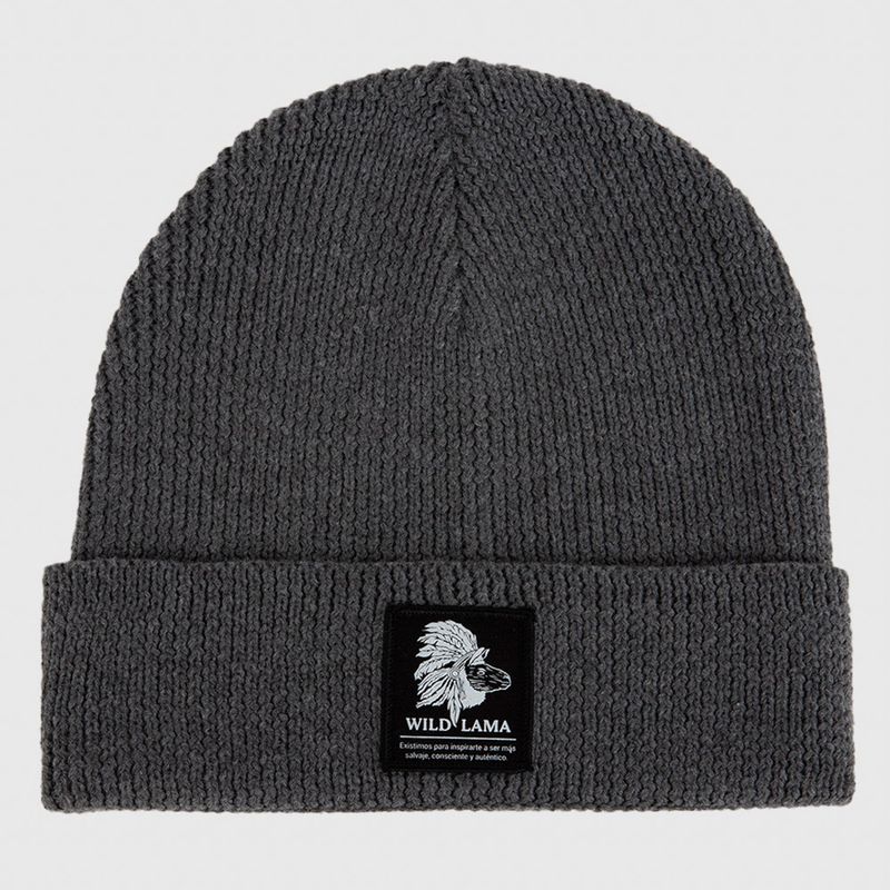 WILD LAMA - Gorro Beanie Ruta Reciclado Negro Unisex Wild Lama