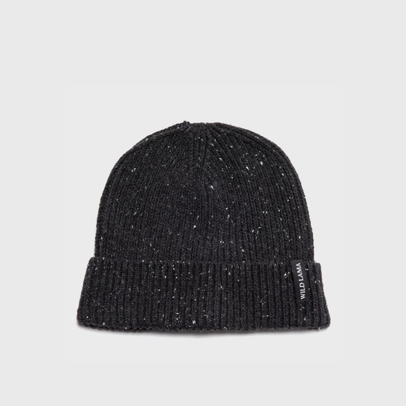 WILD LAMA - Gorro Beanie Bosco Reciclado Negro Unisex Wild Lama
