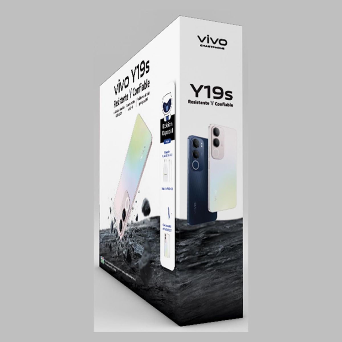 VIVO - Celular Vivo Y19S 6Gb+256Gb Gris+Kit