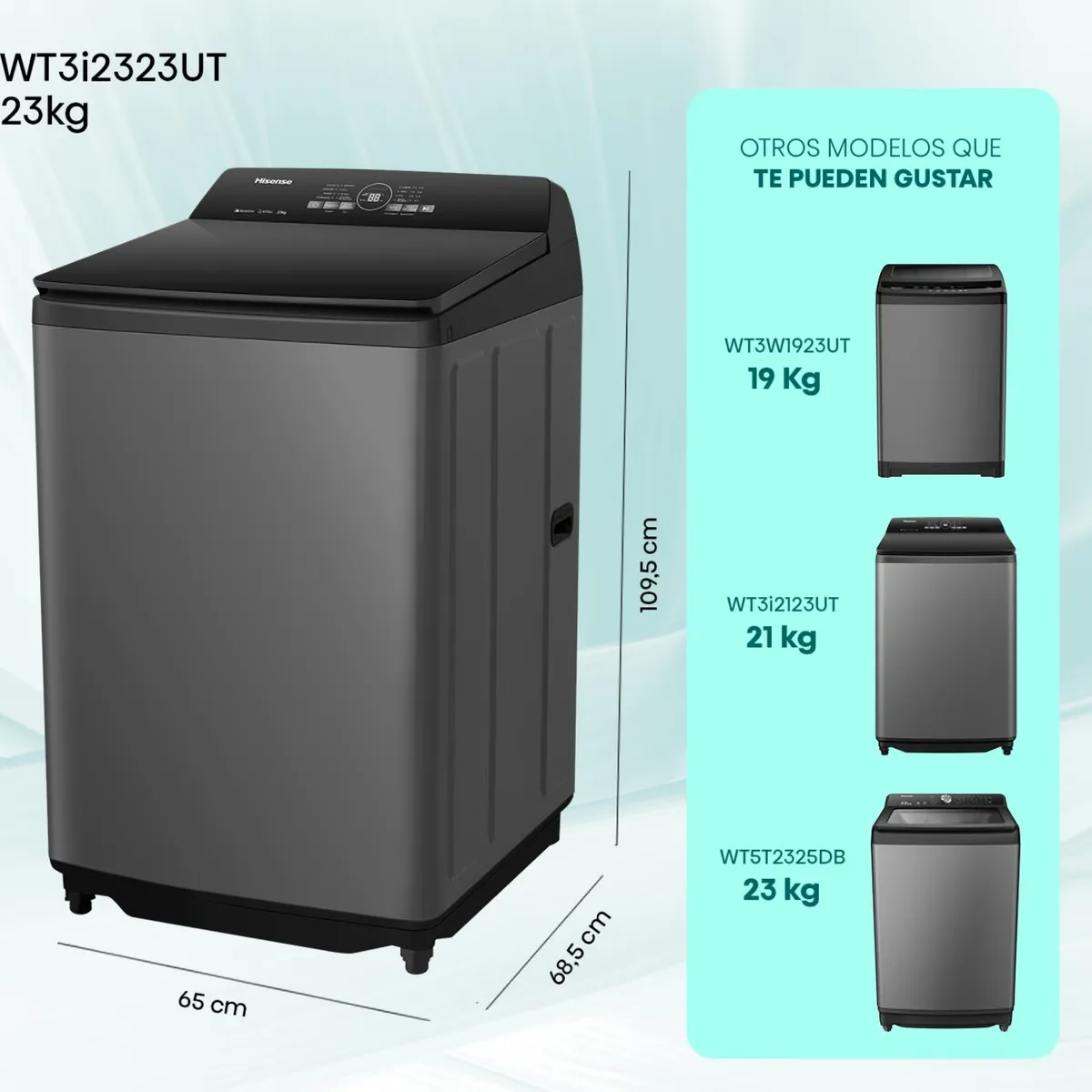 HISENSE - Lavadora de Carga Superior 23 Kg WT3I2323UT Hisense
