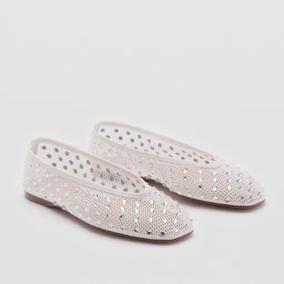 MANGO - Ballerina Mujer Blanco Mango