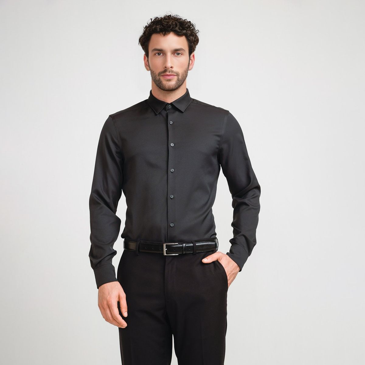 PERRY ELLIS - Camisa Casual Manga Larga Hombre Perry Ellis
