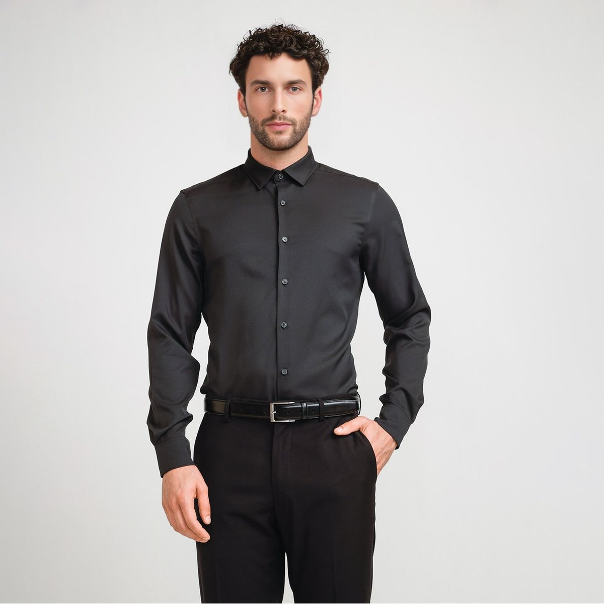 PERRY ELLIS - Camisa Casual Manga Larga Hombre Perry Ellis