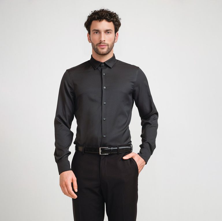 Camisa Casual Manga Larga Hombre