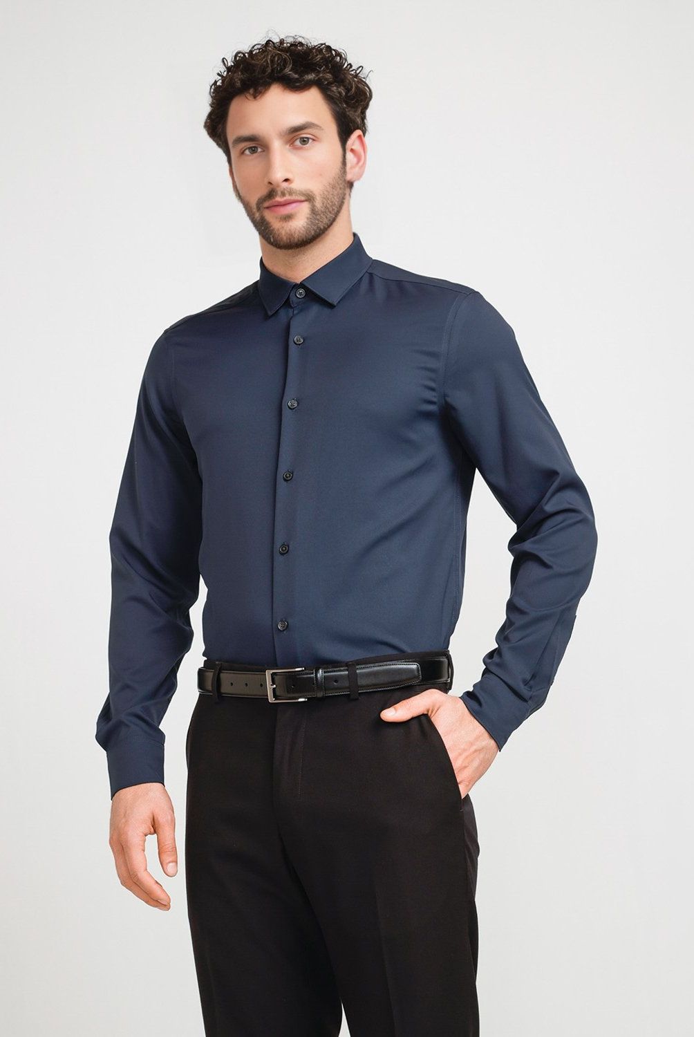PERRY ELLIS - Camisa Casual Manga Larga Hombre Perry Ellis