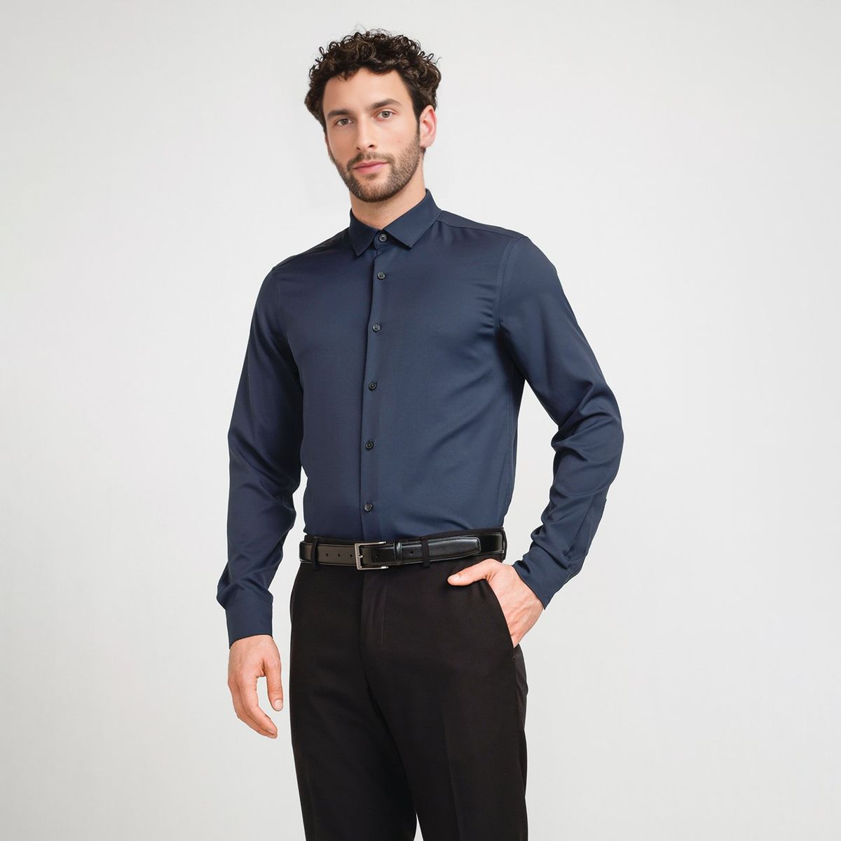 PERRY ELLIS - Camisa Casual Manga Larga Hombre Perry Ellis