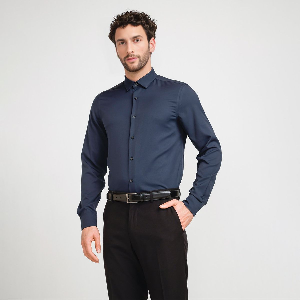 PERRY ELLIS - Camisa Casual Manga Larga Hombre Perry Ellis