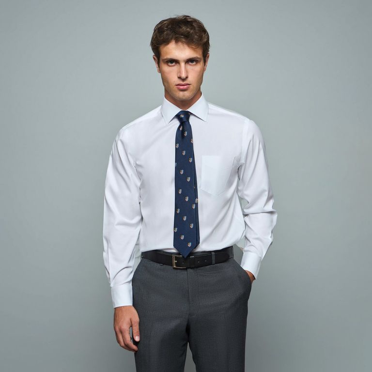 Camisa De Vestir Manga Larga Algodón Hombre