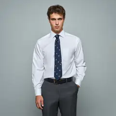 SAVILLE ROW - Camisa De Vestir Manga Larga Algodón Hombre