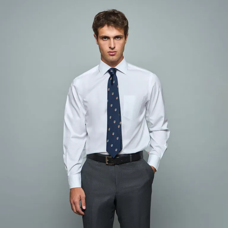 Camisa De Vestir Manga Larga Algodón Hombre
