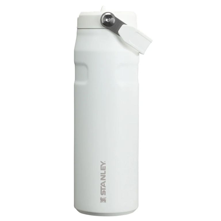 Botella Termica 710 ml Flip Straw Blanco