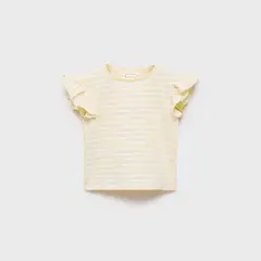 MANGO KIDS - Polera 100% Algodón Rayas Bebé Niña