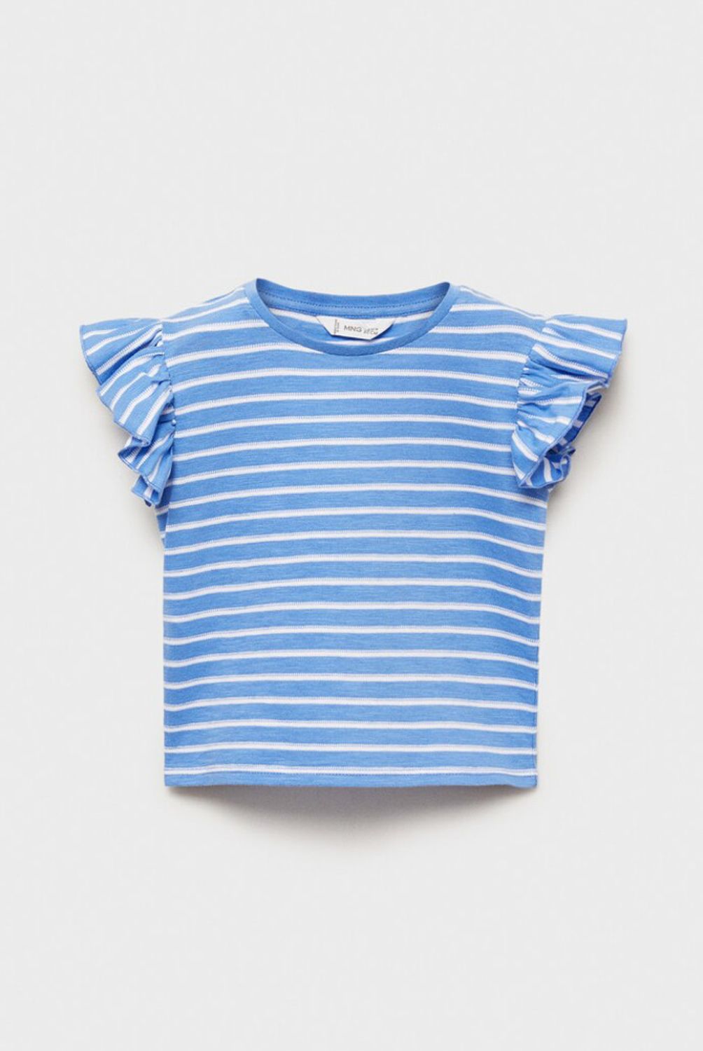 MANGO KIDS - Polera 100% Algodón Rayas Bebé Niña Algodón Mango Kids