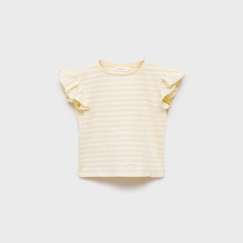 MANGO KIDS - Polera 100% Algodón Rayas Bebé Niña Mango Kids