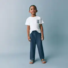 MANGO KIDS - Polera Bolsillo Parche Bebé Niña Algodón