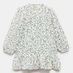 MANGO KIDS - Vestido Algodón Estampado Niña