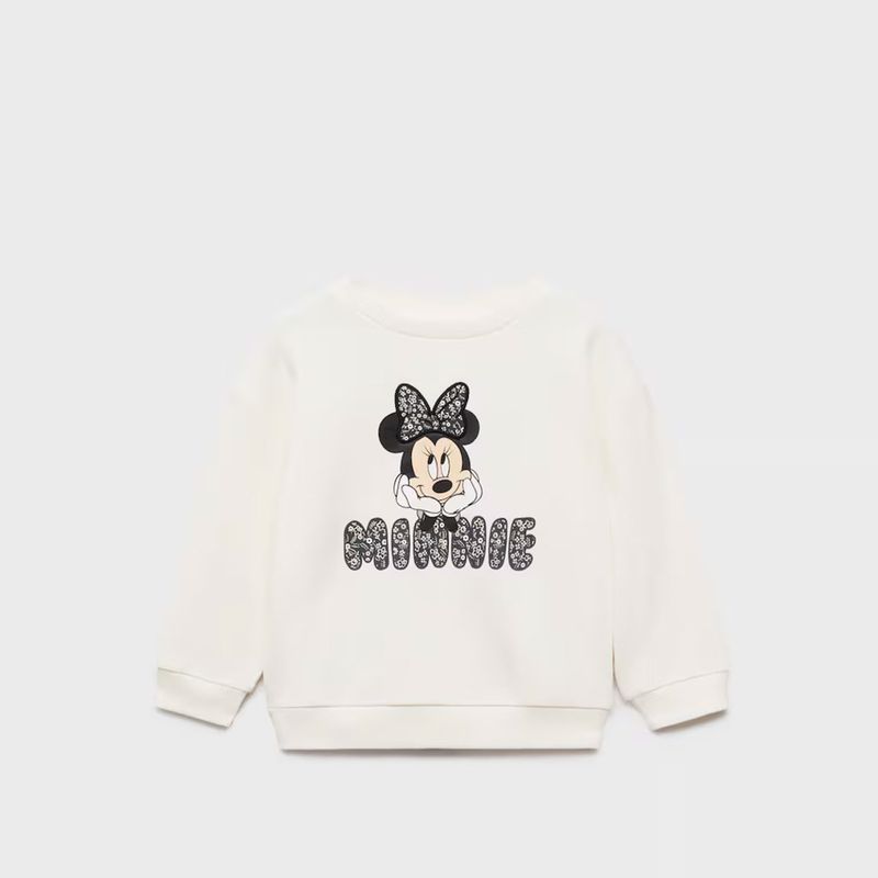 MANGO KIDS - Polerón Minnie Mouse Bebé Niña Algodón Mango Kids