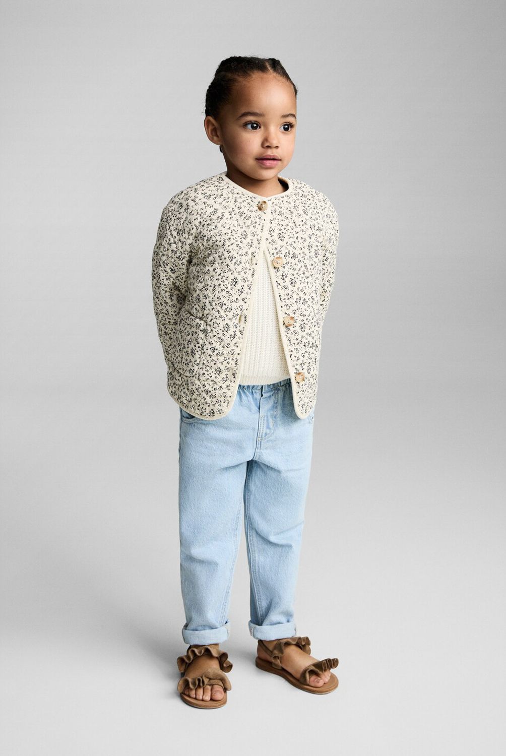 MANGO KIDS - Abrigo Acolchado Bebé Niña Algodón Mango Kids