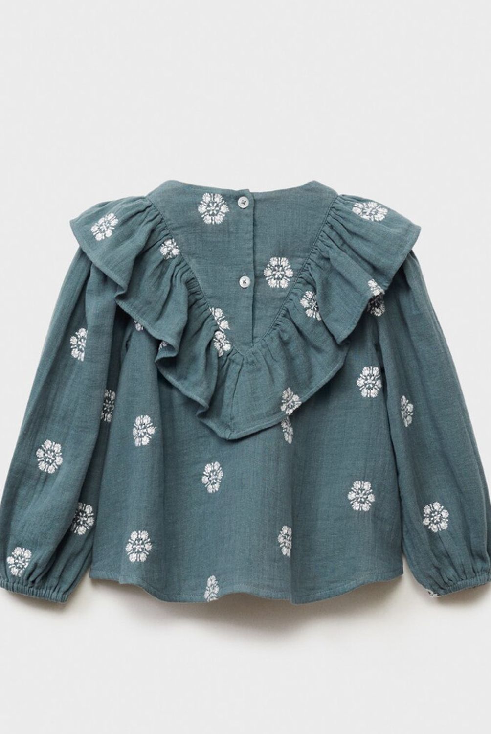 MANGO KIDS - Blusa Estampada Volantes Bebé Niña Algodón Mango Kids