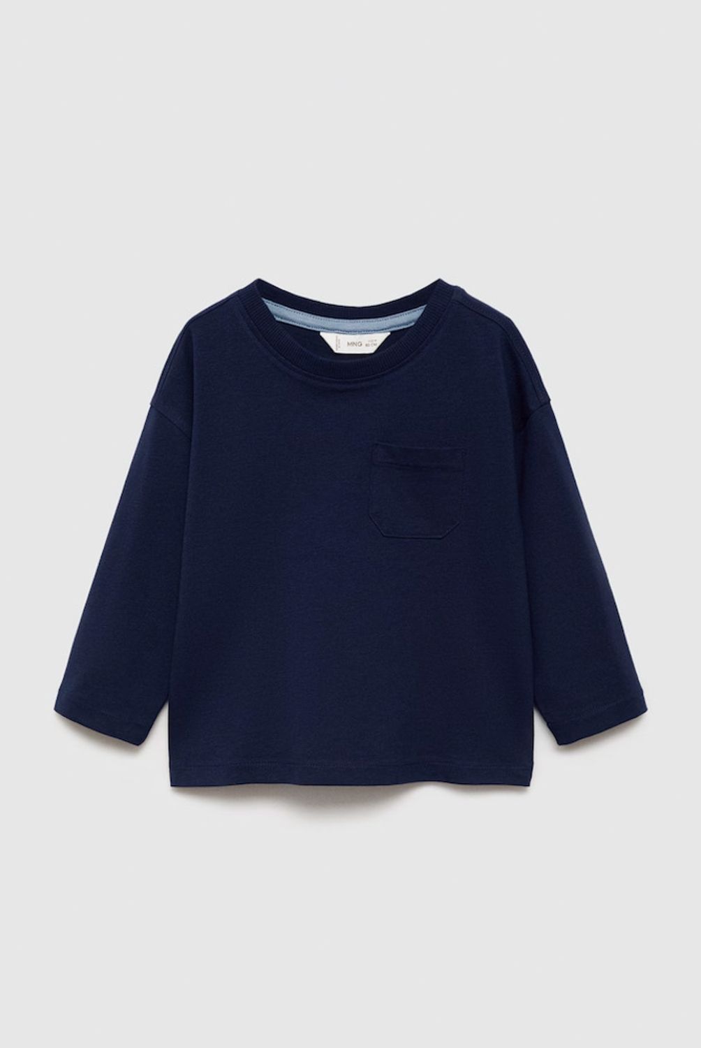 MANGO KIDS - Polera Bolsillo Parche Bebé Niño Algodón Mango Kids