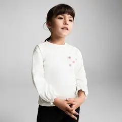 MANGO KIDS - Polera Bolsillo Estampado Floral Bebé Niña Algodón