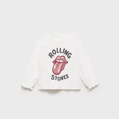 MANGO KIDS - Polera The Rolling Stones Bebé Niña Algodón