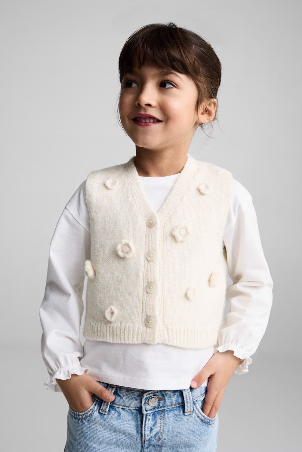 MANGO KIDS - Chaleco de Punto Bebé Niña Mango Kids