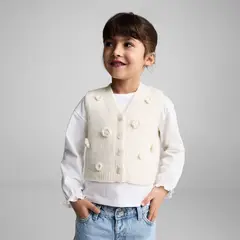 MANGO KIDS - Chaleco de Punto Bebé Niña