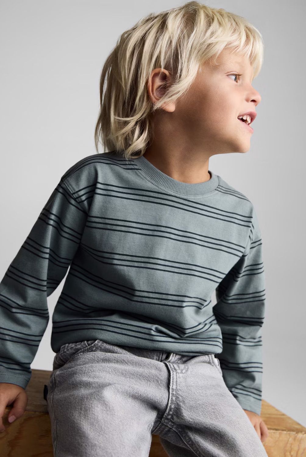 MANGO KIDS - Polera Rayas Triples Bebé Niño Algodón Mango Kids