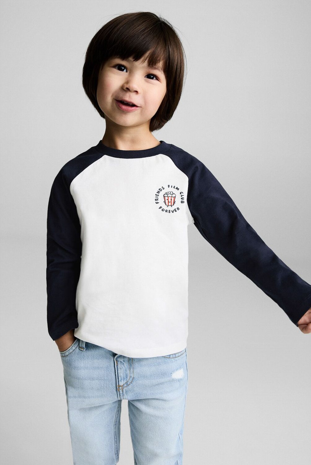 MANGO KIDS - Polera Algodón Dibujo Bebé Niño Algodón Mango Kids