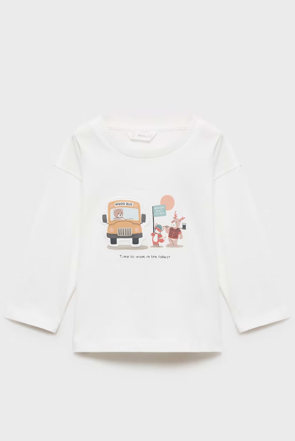 MANGO KIDS - Polera Algodón Estampada Bebé Niño Mango Kids