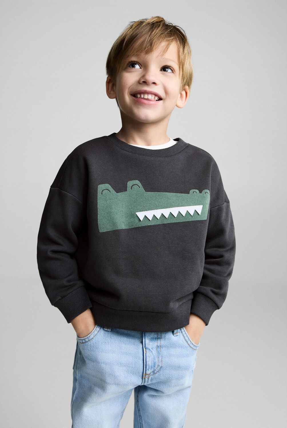 MANGO KIDS - Polerón Dibujo Estampado Bebé Niño Algodón Mango Kids