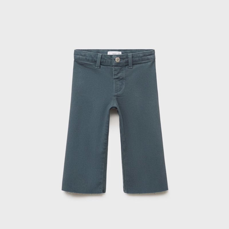 MANGO KIDS - Jeans Seamless Bajo Deshilachado Bebé Niña Algodón Mango Kids