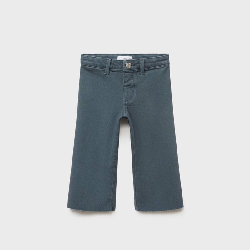 MANGO KIDS - Jeans Seamless Bajo Deshilachado Bebé Niña Algodón Mango Kids