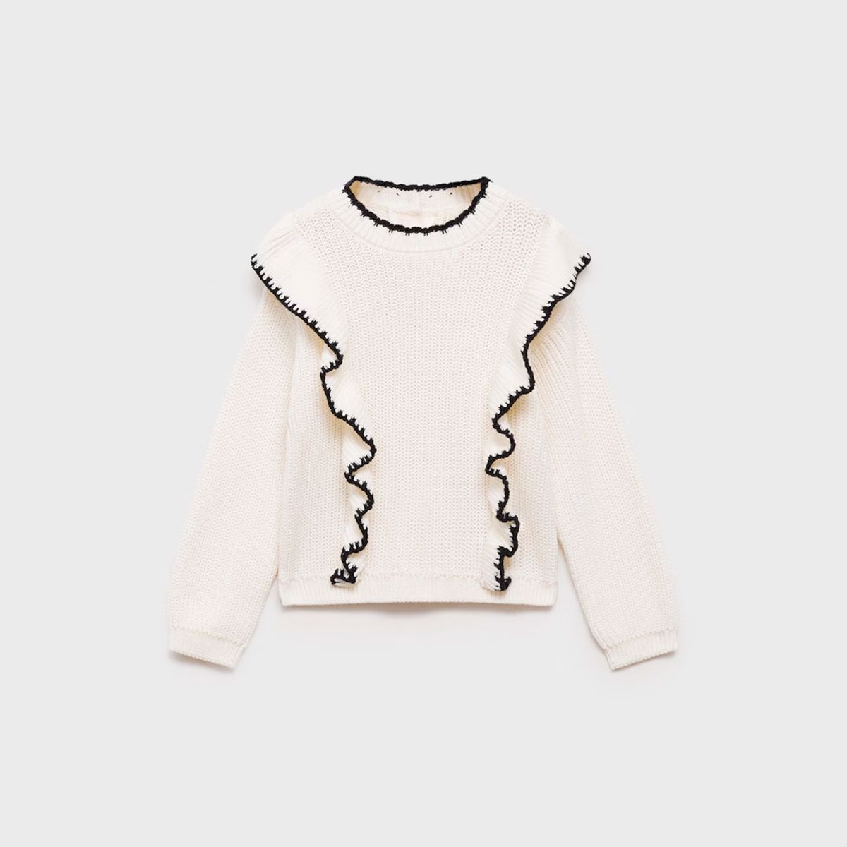 MANGO KIDS - Sweater Punto Contraste Bebé Niña Mango Kids