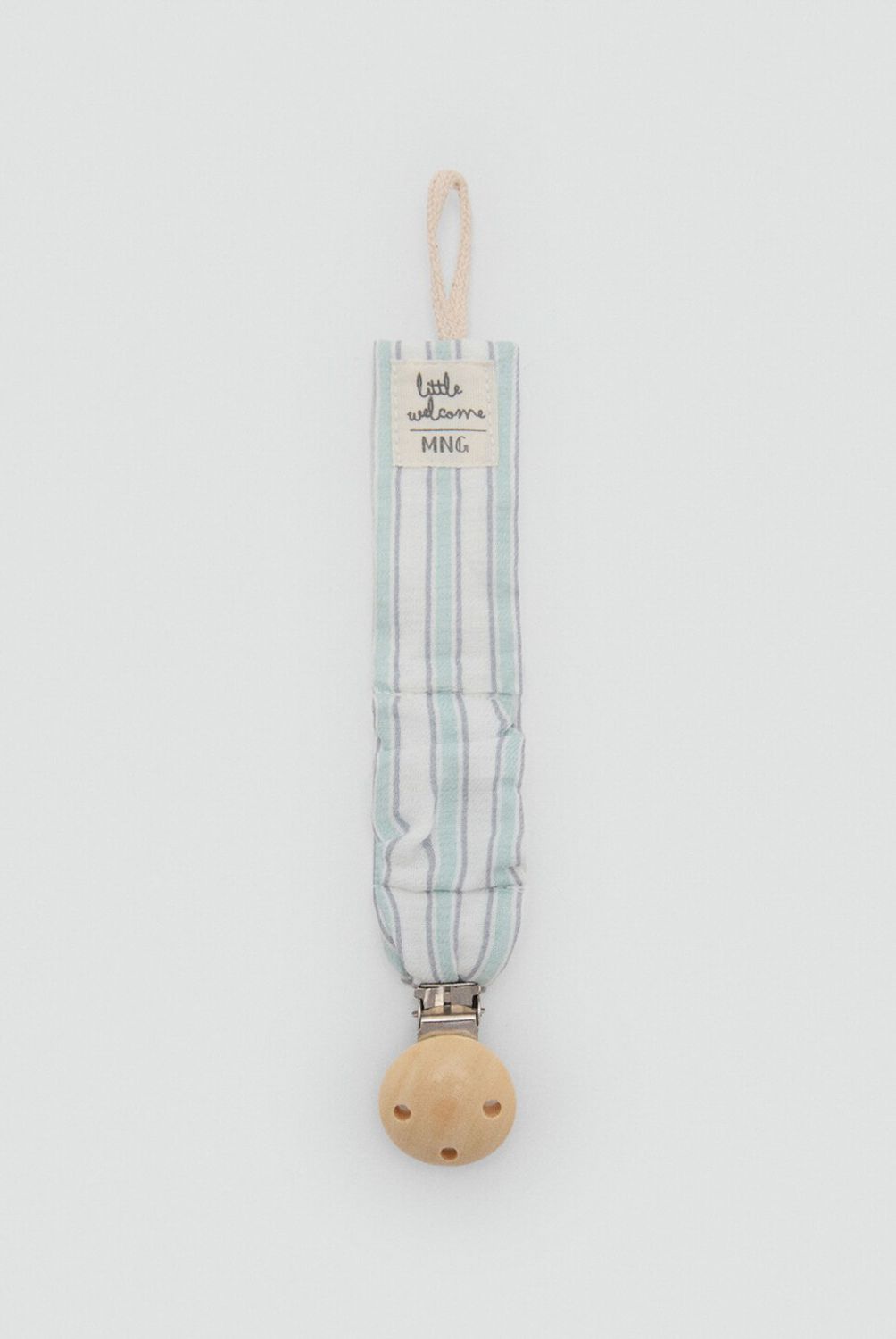 MANGO KIDS - Chupete Broche Rayas Unisex Bebé Algodón Mango Kids