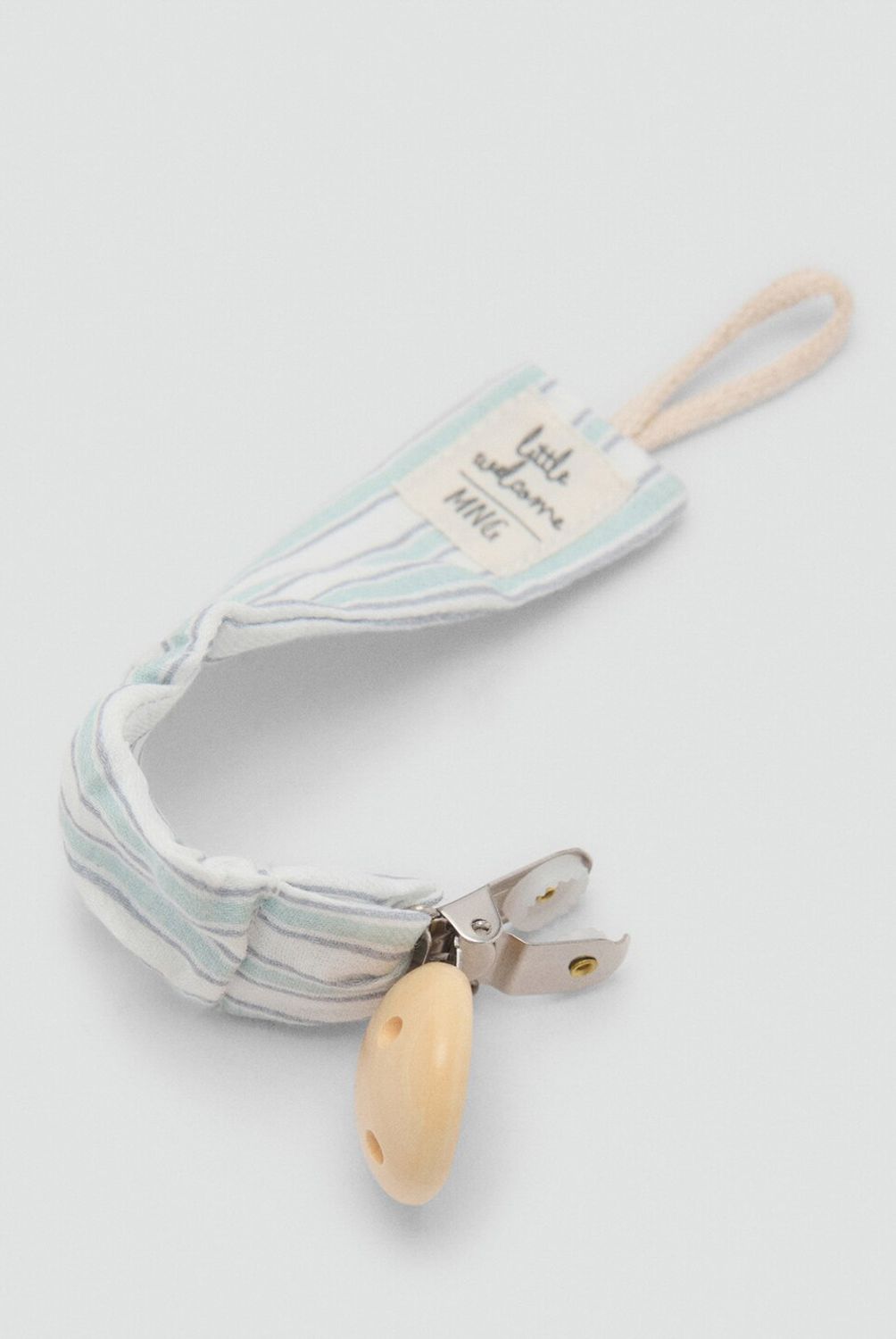 MANGO KIDS - Chupete Broche Rayas Unisex Bebé Algodón Mango Kids