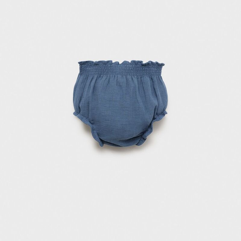 MANGO KIDS - Shorts Algodón Efecto Vaquero Bebé Niña Mango Kids