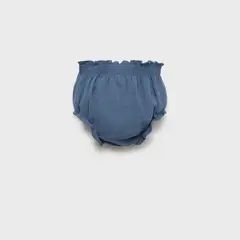 MANGO KIDS - Shorts Algodón Efecto Vaquero Bebé Niña