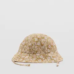 MANGO KIDS - Gorro Algodón Flores Niña