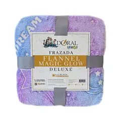 DORAL - Frazada Magic Glow Lila 1.5 Plazas