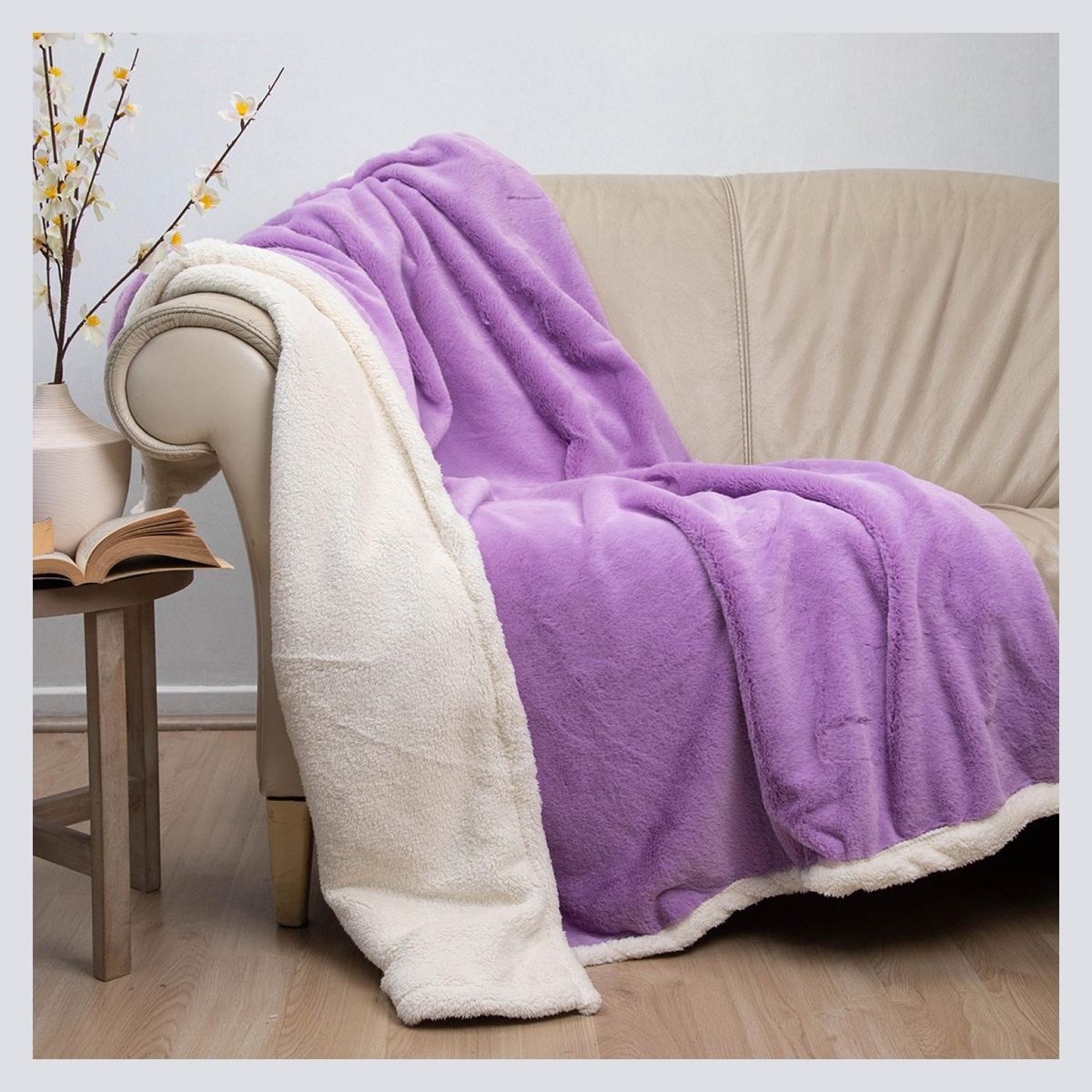 DORAL - Manta Fluffy Deluxe 127X152 Cm Lila Doral