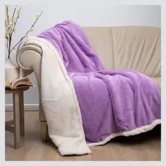 DORAL - Manta Fluffy Deluxe 127X152 Cm Lila